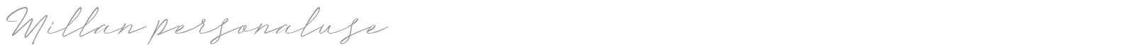 Millan font preview